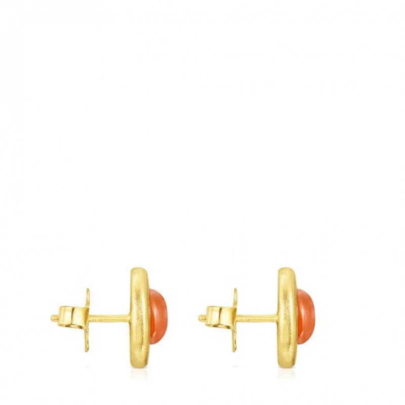 Tous Nattfall With Carnelian Ohrringe Gold | Österreich-OHSDWE738