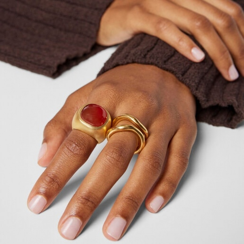 Tous Nattfall With Carnelian Ring Gold | Österreich-TODYSM184