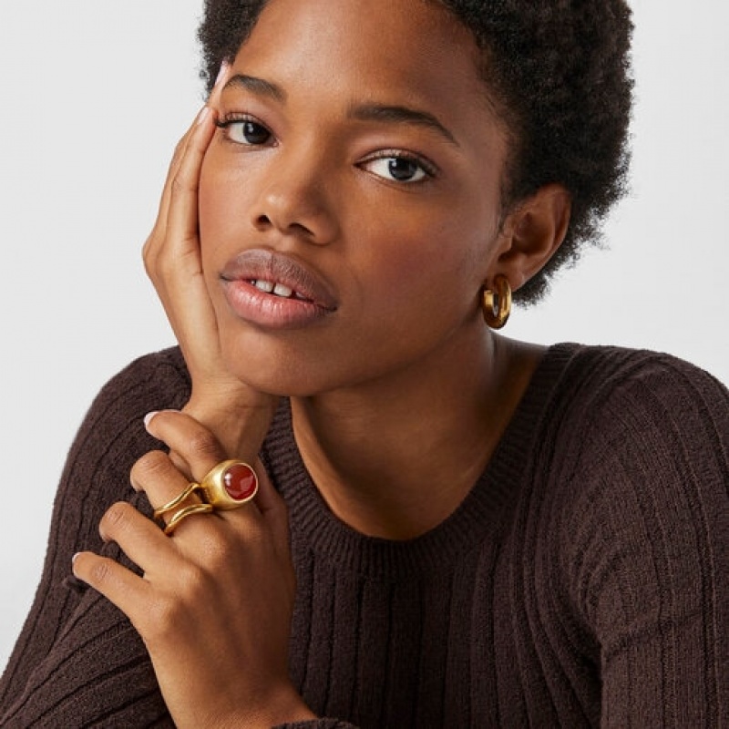 Tous Nattfall With Carnelian Ring Gold | Österreich-TODYSM184