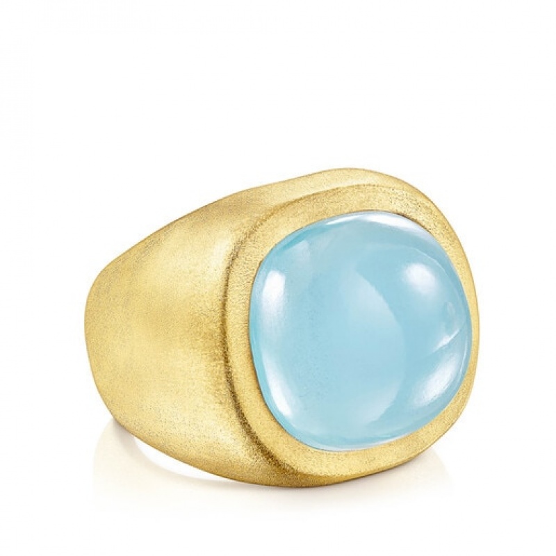 Tous Nattfall With Chalcedony Ring Gold | Österreich-BHTDLV892