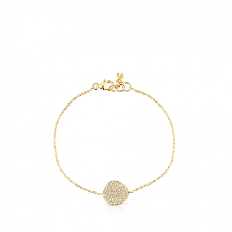 Tous Nenufar With Diamonds Armband Gold | Österreich-GMZAJT538
