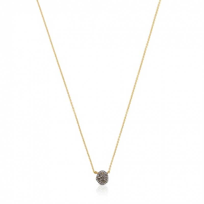 Tous Nenufar With Diamonds Halskette Gold | Österreich-BQLTMK607