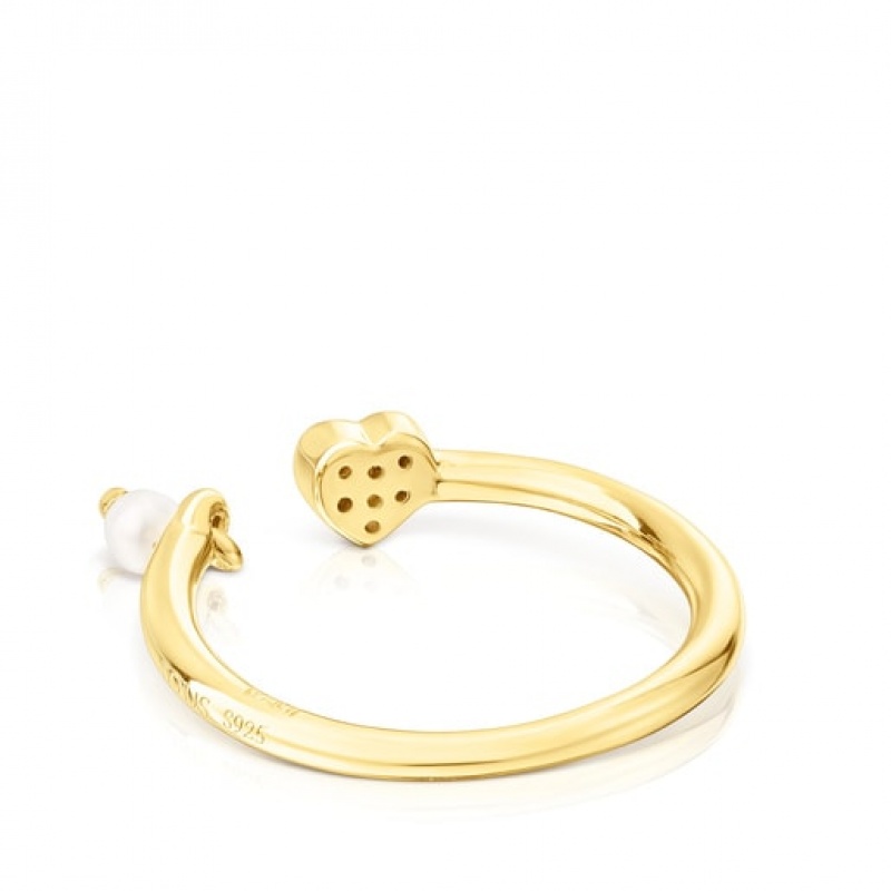 Tous New Motif With Amethyst Heart Ring Gold | Österreich-YNJFLV432