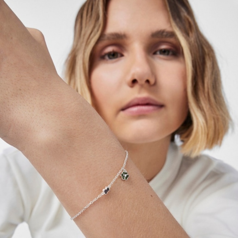 Tous New Motif With Chrome Diopside Amethyst Armband Silber | Österreich-XZYODW049