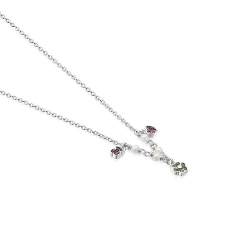 Tous New Motif With Gemstones Halskette Silber | Österreich-KFONPX759