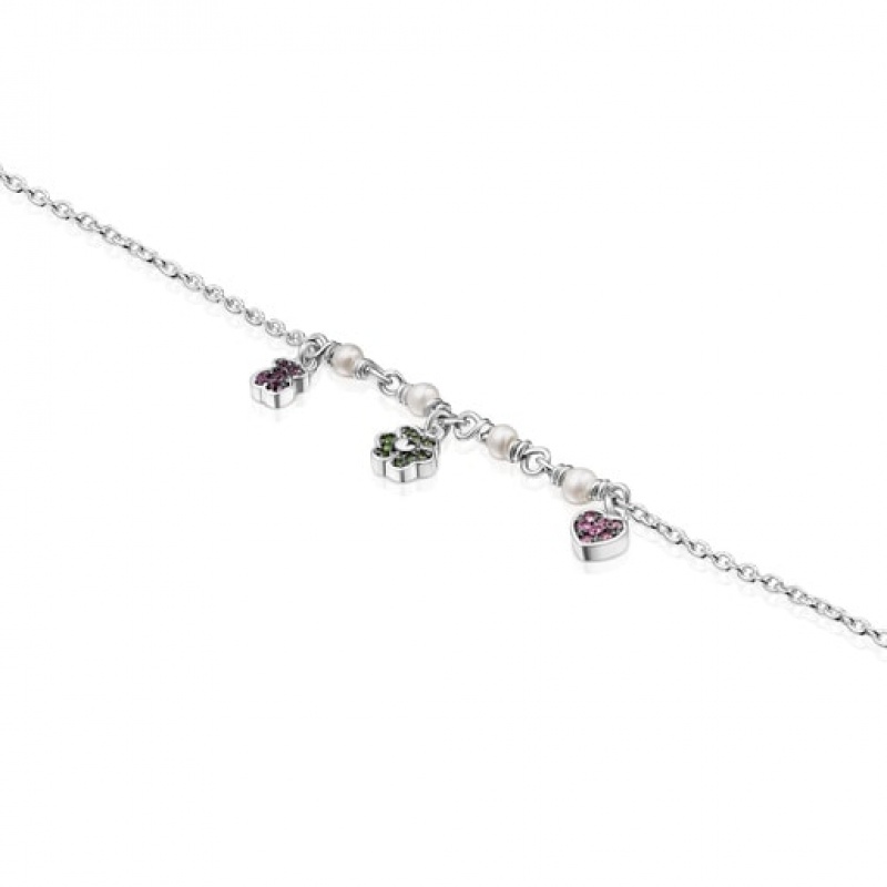 Tous New Motif With Pearls Gemstone Motifs Armband Silber | Österreich-UOIVHS523