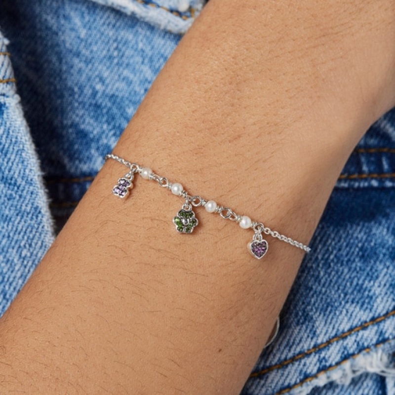 Tous New Motif With Pearls Gemstone Motifs Armband Silber | Österreich-UOIVHS523