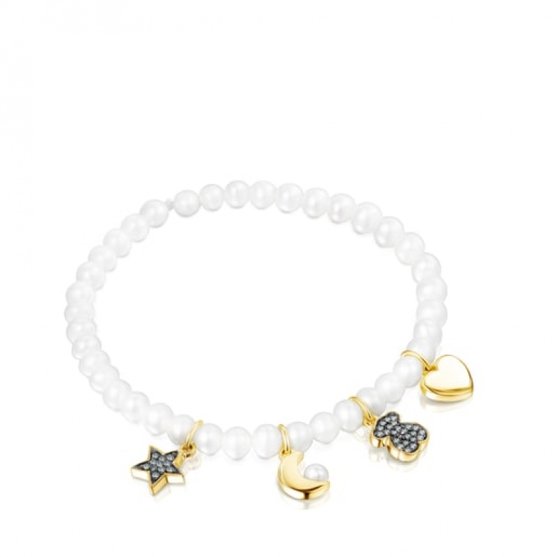 Tous Nocturne Pearl With Diamonds Armband Weiß | Österreich-DFXSEM967