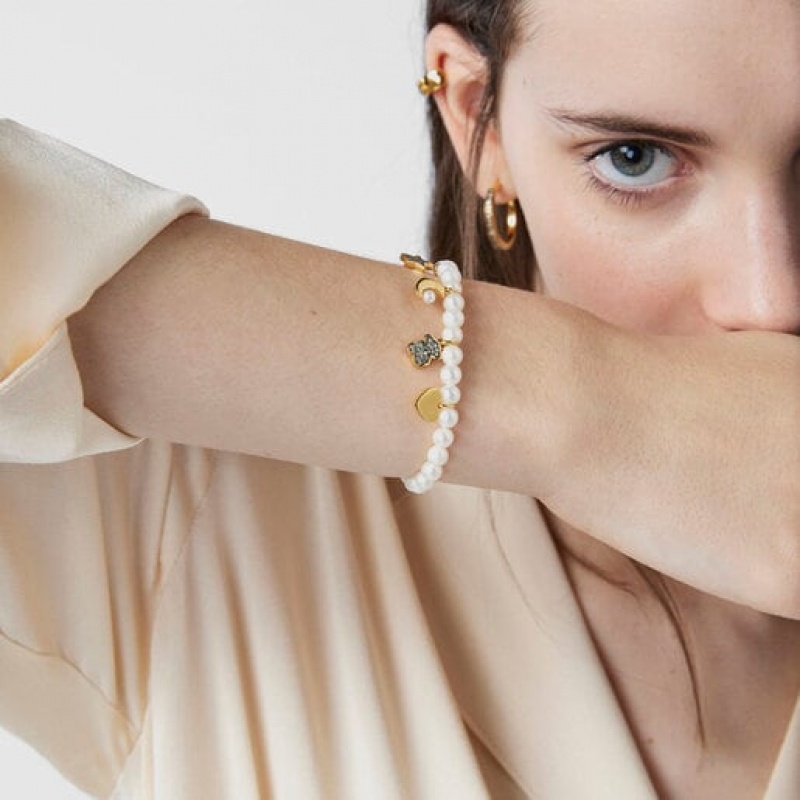 Tous Nocturne Pearl With Diamonds Armband Weiß | Österreich-DFXSEM967