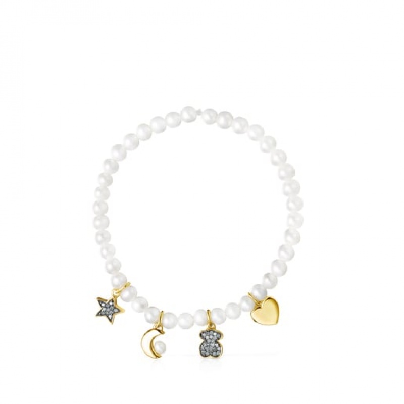 Tous Nocturne Pearl With Diamonds Armband Weiß | Österreich-DFXSEM967