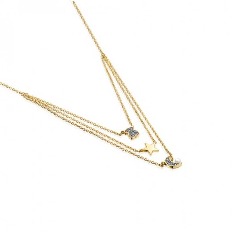 Tous Nocturne With Diamonds Halskette Gold | Österreich-LOJYWZ241