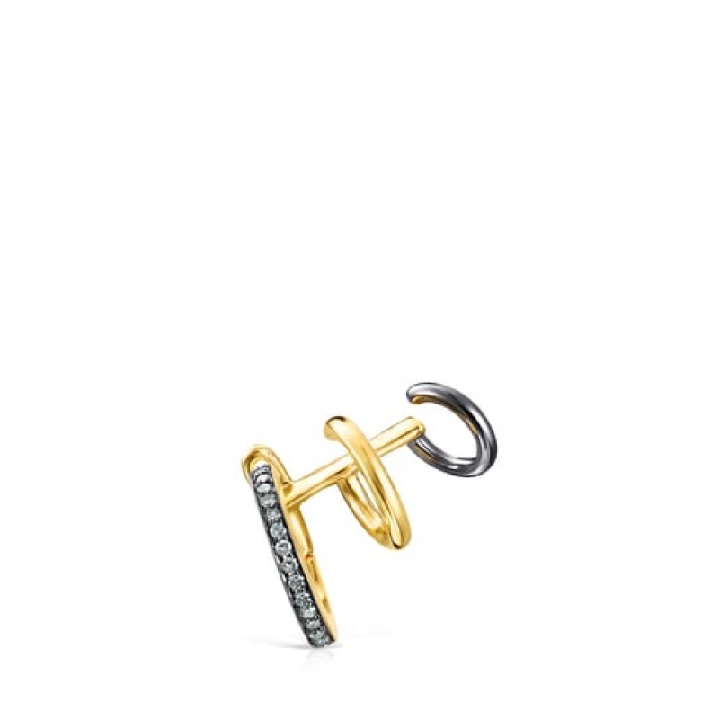 Tous Nocturne With Diamonds Ohrstulpe Gold | Österreich-UYJRVB210