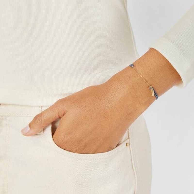 Tous Nylon Lure Armband Gold Schwarz | Österreich-KCREIA826