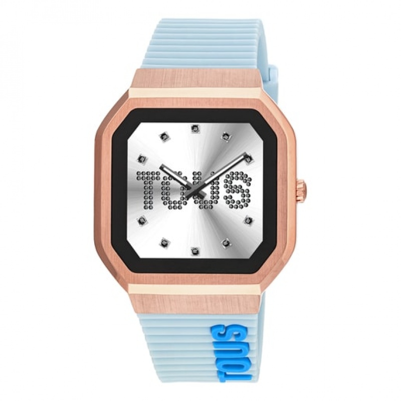 Tous Nylon Riemen Silikon Riemen B Connect Smartwatches Hellblau | Österreich-DGXWJZ293