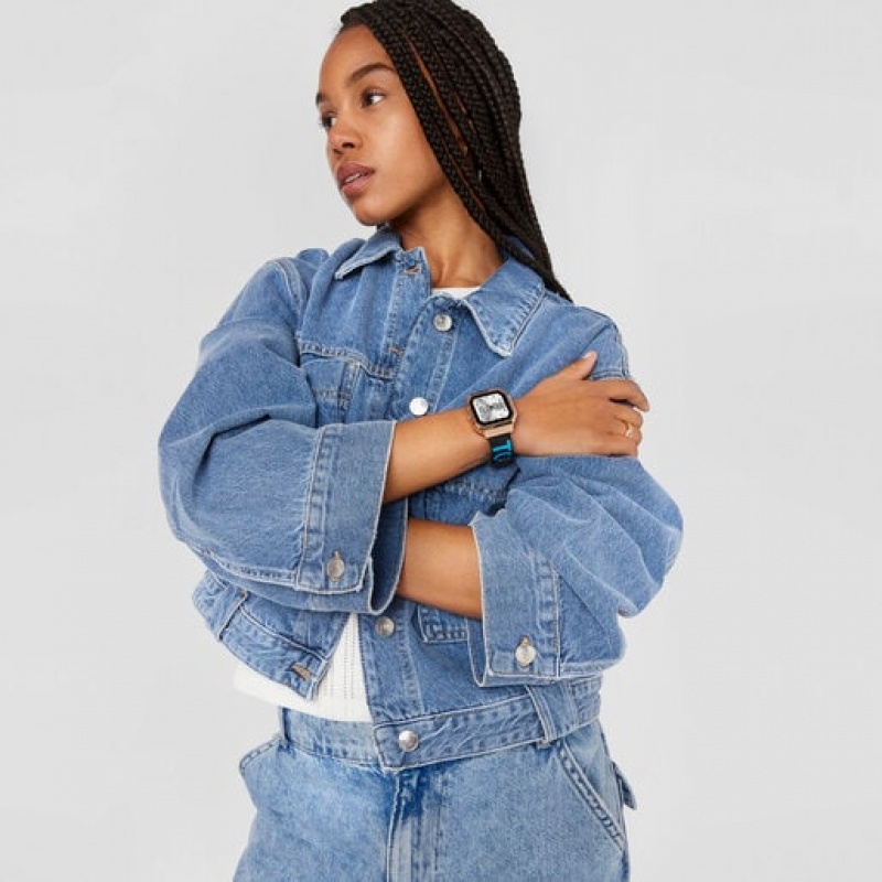 Tous Nylon Riemen Silikon Riemen B Connect Smartwatches Hellblau | Österreich-DGXWJZ293