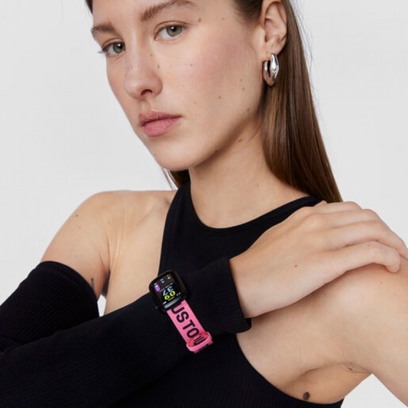 Tous Nylon Riemen Silikon Riemen T Band Smartwatches Schwarz | Österreich-PNLMKW021