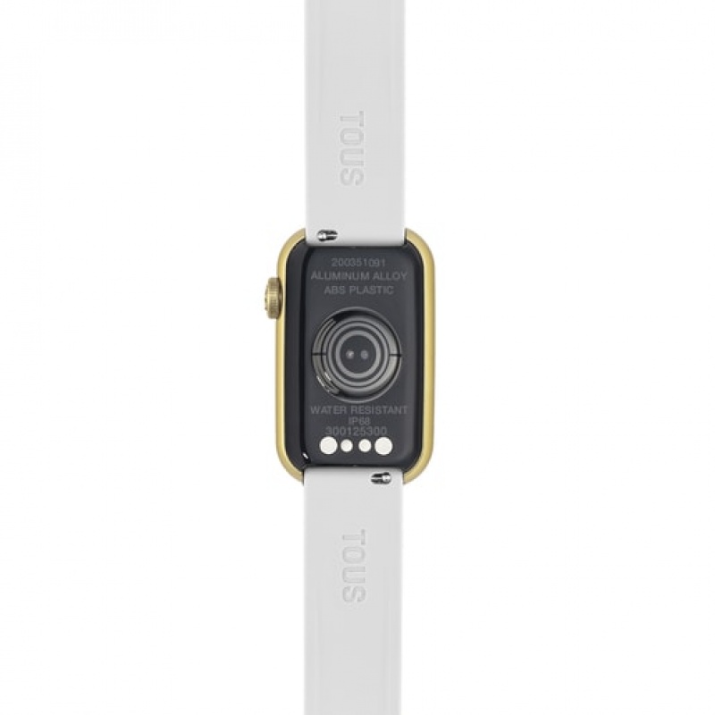 Tous Nylon Riemen Silikon Riemen T Band Smartwatches Weiß | Österreich-VEIJST570
