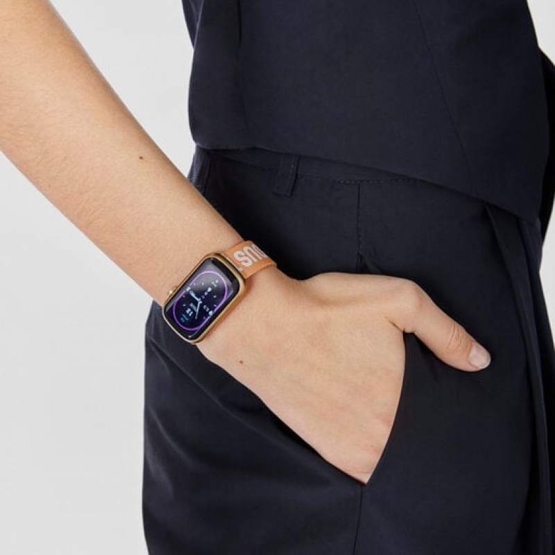 Tous Nylon Riemen Silikon Riemen T Band Smartwatches Weiß | Österreich-VEIJST570