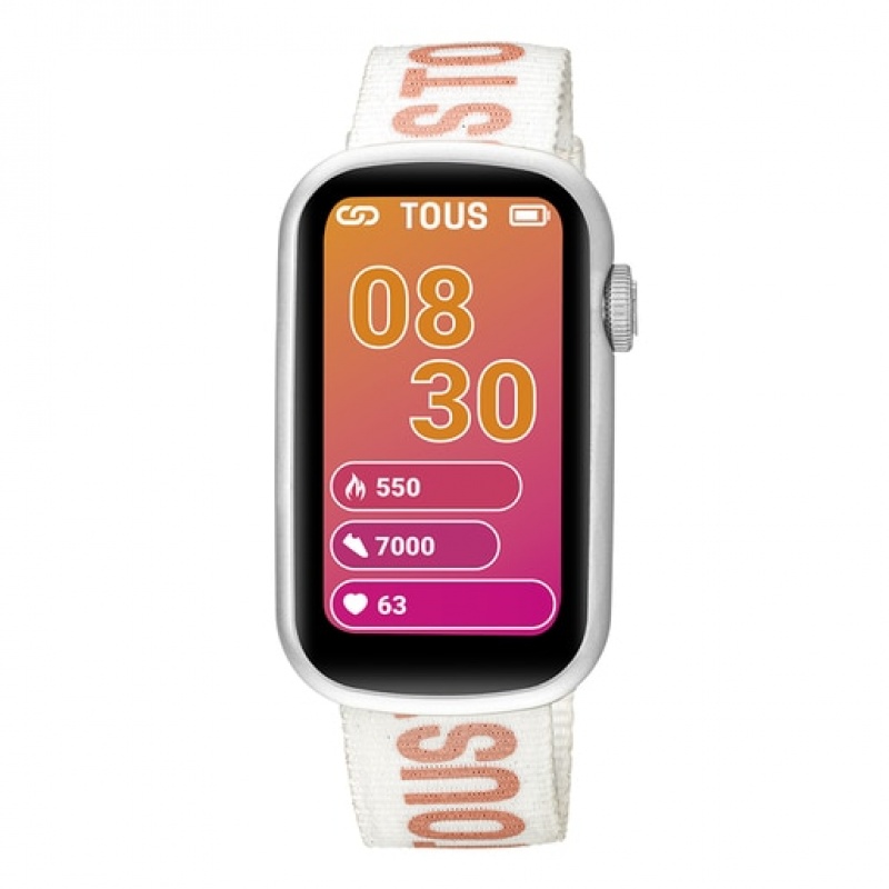 Tous Nylon Riemen Silikon Riemen T Band Smartwatches Beige | Österreich-XLCKFS405