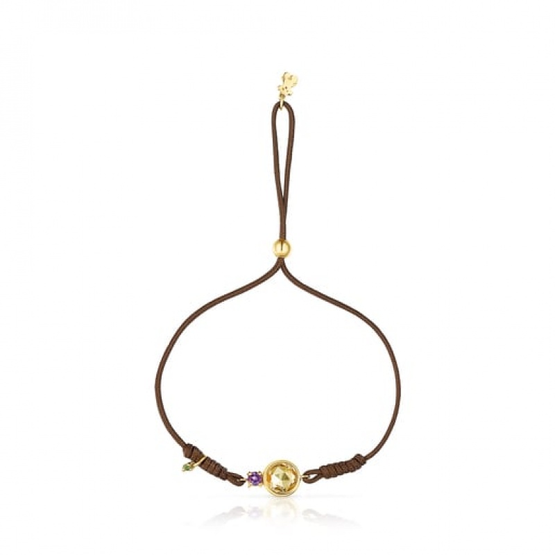 Tous Nylon Virtual garden With Citrine Armband Bordeaux | Österreich-ILXAKD714
