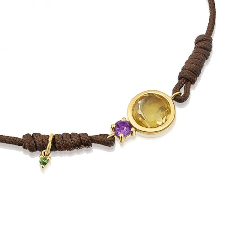 Tous Nylon Virtual garden With Citrine Armband Bordeaux | Österreich-ILXAKD714