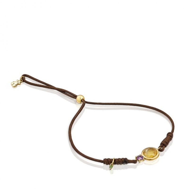 Tous Nylon Virtual garden With Citrine Armband Bordeaux | Österreich-ILXAKD714