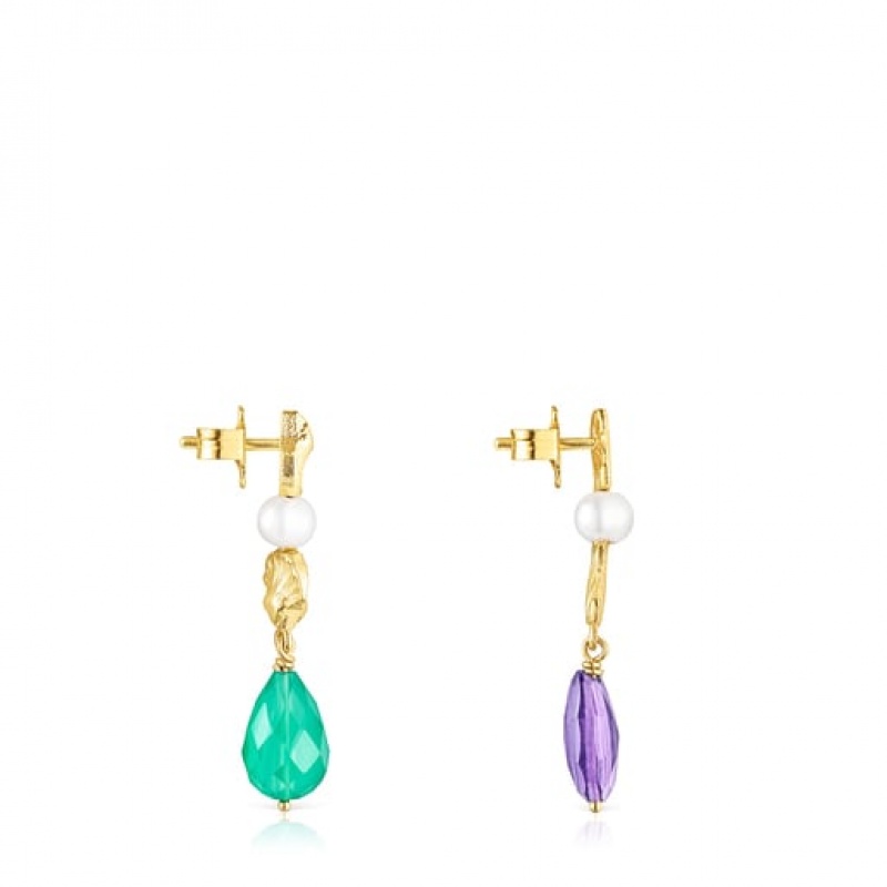 Tous Oceaan With Gemstones Ohrringe Gold | Österreich-ETXBDW821