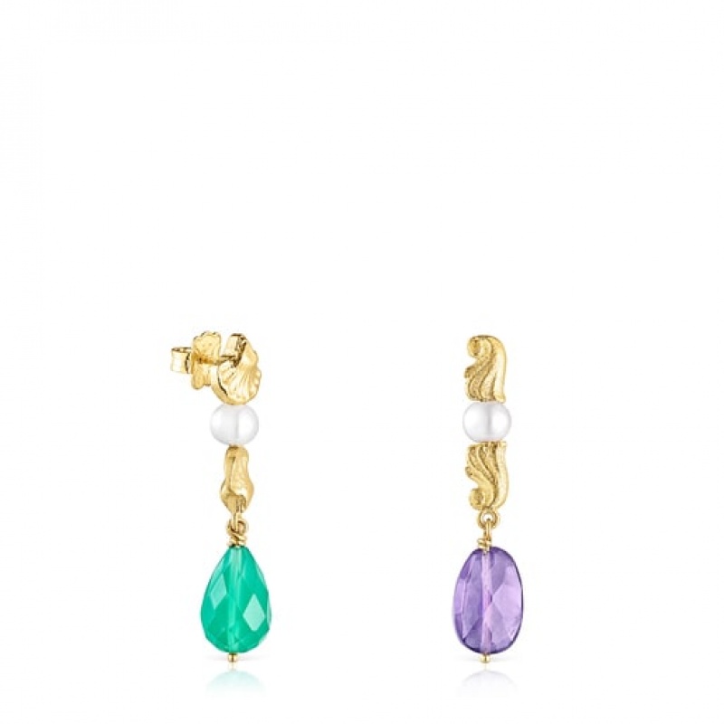 Tous Oceaan With Gemstones Ohrringe Gold | Österreich-ETXBDW821