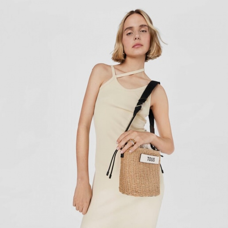 Tous One- Scoubidou Schultertasche Braun | Österreich-JGCWKB372