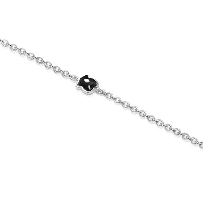 Tous Onyx 04cm Mini Onix Armband Silber | Österreich-WGSLBH021