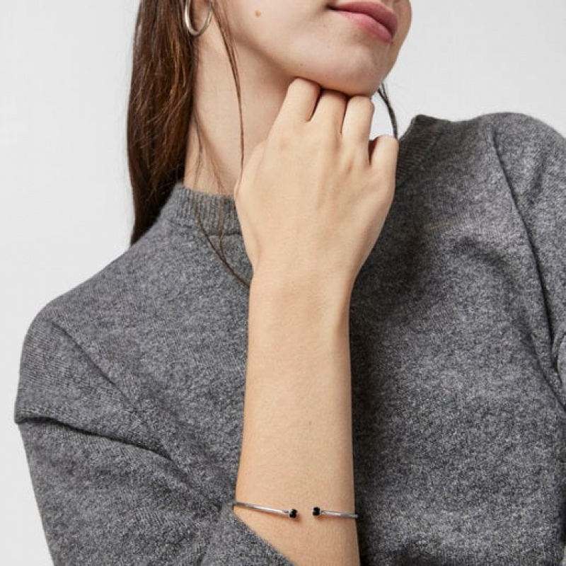 Tous Onyx 55cm Mini Onix Armband Silber | Österreich-NZHGKB861