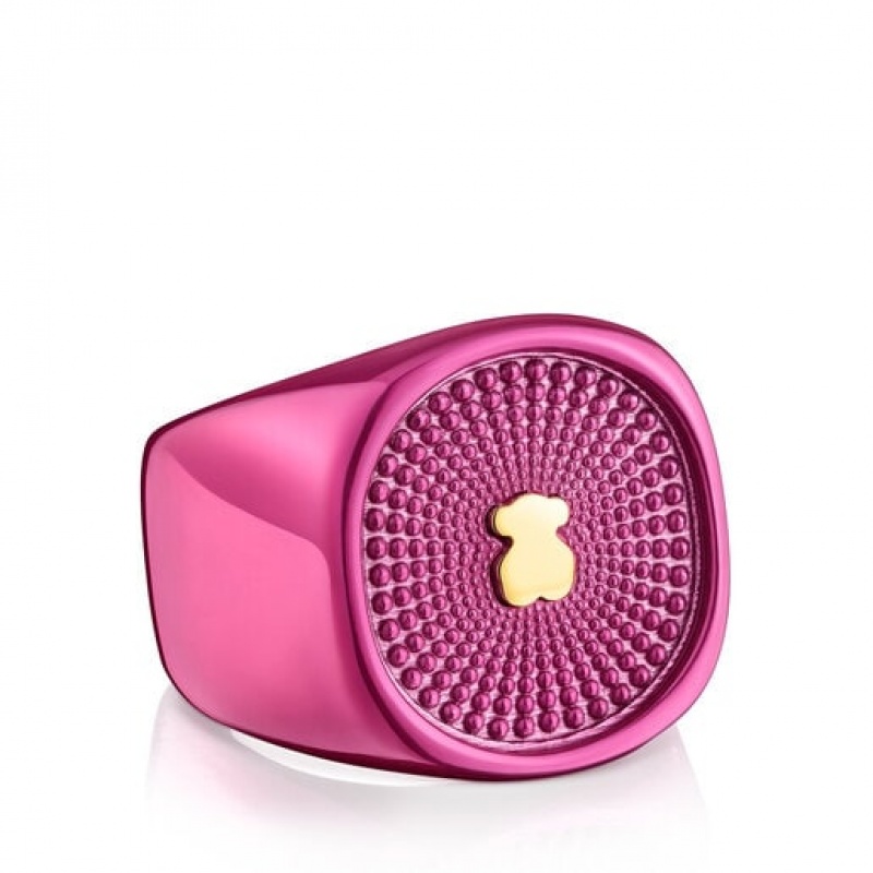Tous Oursin Seal Ring Fuchsie | Österreich-GVJUYW372