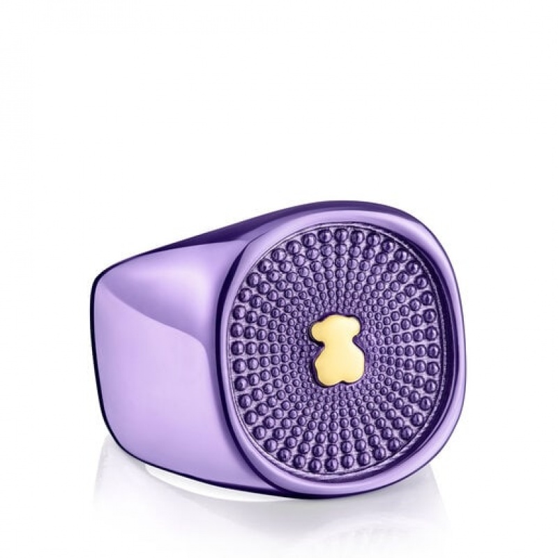 Tous Oursin Seal Ring Rosa Gold | Österreich-PMVUHG762