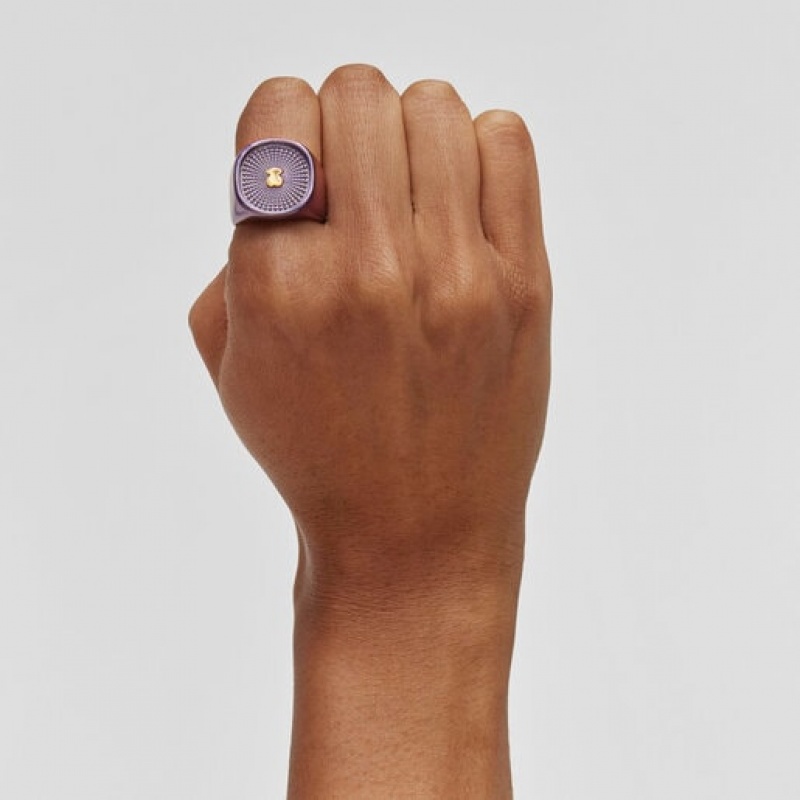 Tous Oursin Seal Ring Rosa Gold | Österreich-PMVUHG762