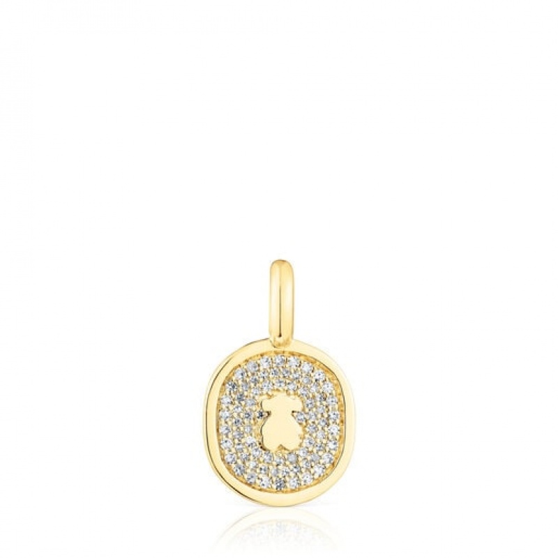 Tous Oursin With 0 21ct Diamonds Anhänger Gold | Österreich-ELBIPF819