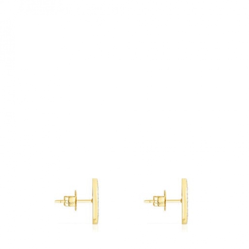 Tous Oursin With Diamonds Ohrringe Gold | Österreich-BJEDGK973