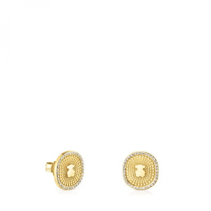 Tous Oursin With Diamonds Ohrringe Gold | Österreich-BJEDGK973
