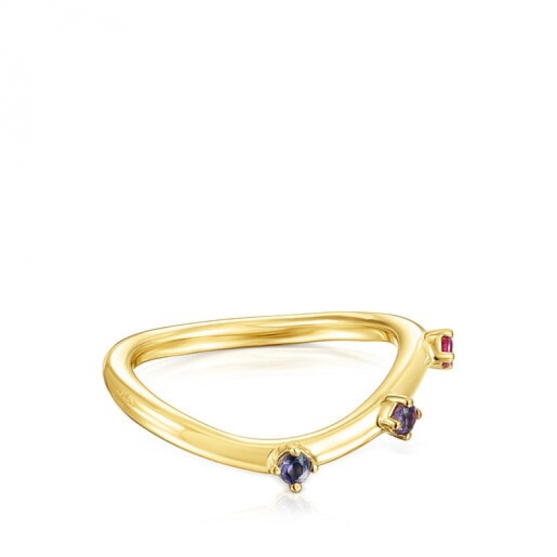 Tous Oval Magic Nature With Gemstones Ring Gold | Österreich-ZBKUMV835