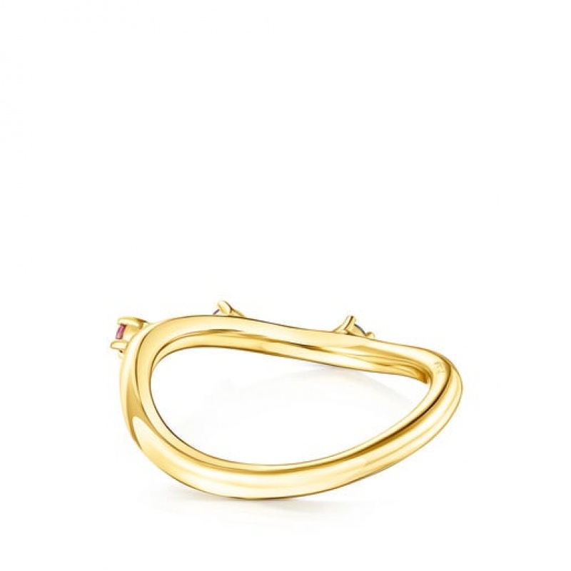Tous Oval Magic Nature With Gemstones Ring Gold | Österreich-ZBKUMV835