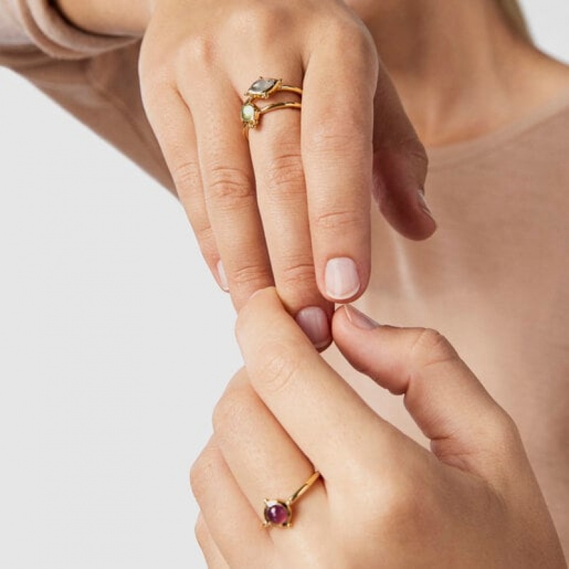 Tous Pack Of Magic Natures With Gemstones Ring Gold | Österreich-MSLGBR597