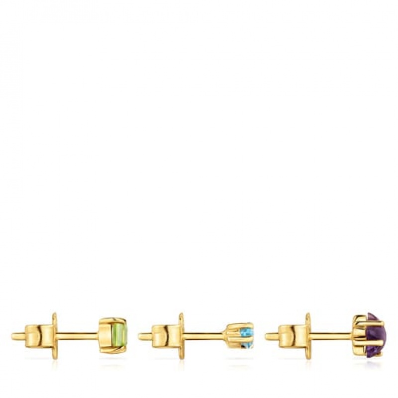 Tous Pack Of Small With Gemstones Sugar Party Ohrringe Gold | Österreich-CIDUHZ789