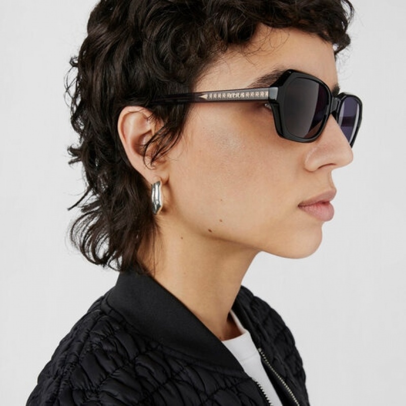 Tous Pale Oval Sonnenbrille Schwarz | Österreich-BROFEG216