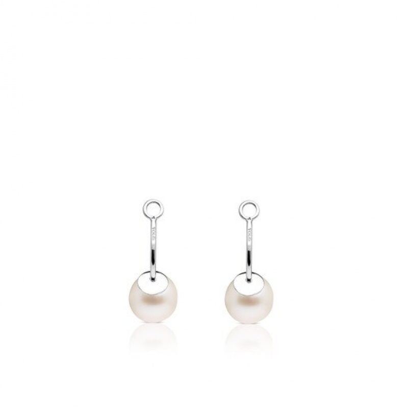 Tous Pearl Extension With Pearl Ohrringe Silber | Österreich-ZNFGWP385