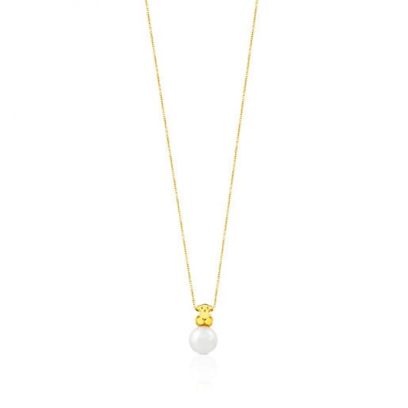 Tous Pearl Sweet Dolls Halskette Gold | Österreich-OUTLHJ024