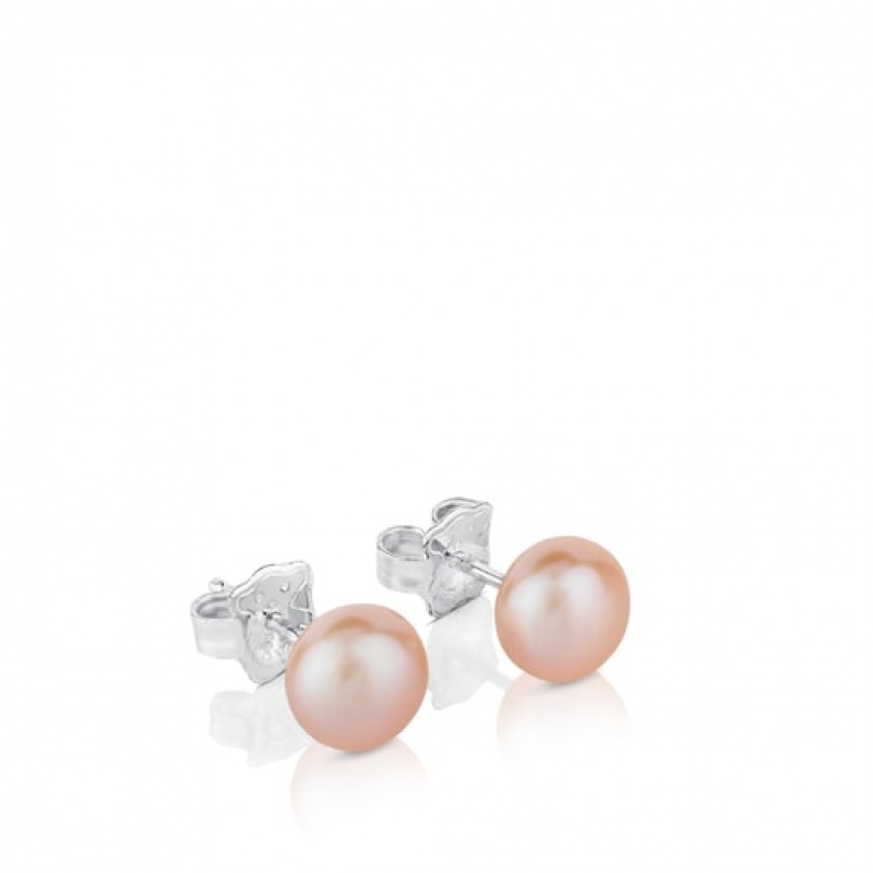 Tous Pearl With Pearl Ohrringe Silber | Österreich-QPJWVZ879