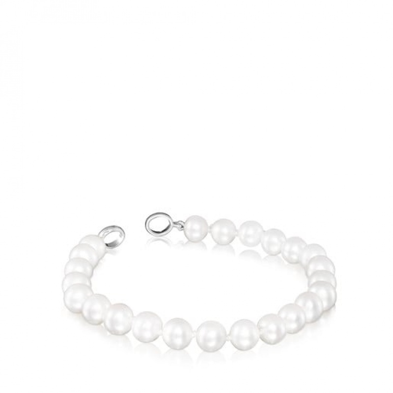 Tous Pearls 175cm Hold Armband Silber | Österreich-QIMEWK874