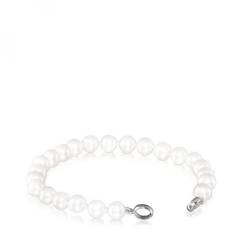 Tous Pearls 175cm Hold Armband Silber | Österreich-QIMEWK874