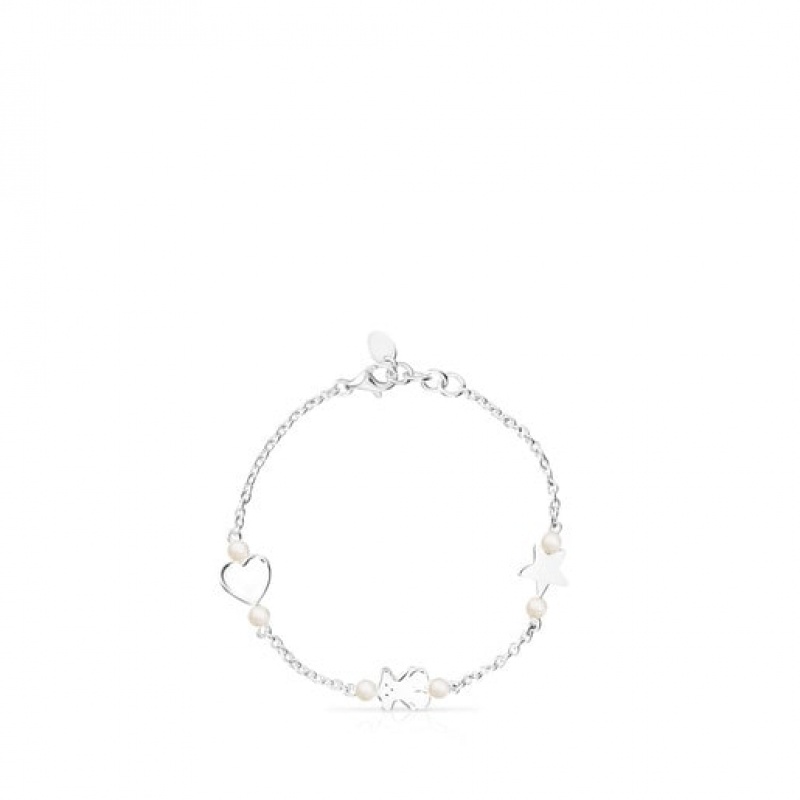 Tous Pearls 175cm Real Sisy Armband Silber | Österreich-LCJBQW519
