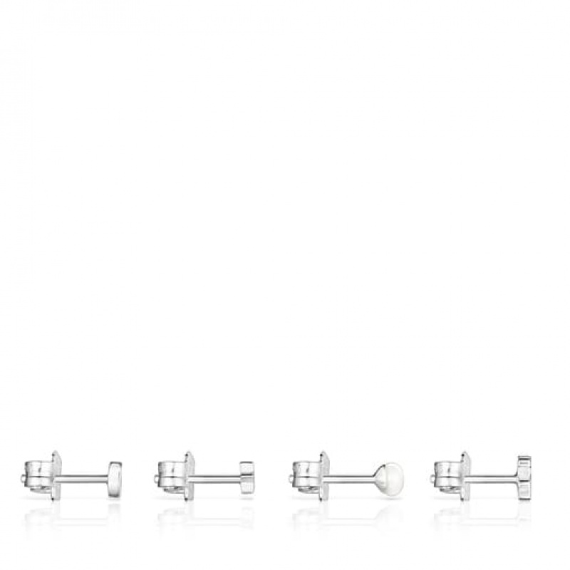 Tous Pearls Cool Joy Set Ohrringe Silber | Österreich-NSDJVC582