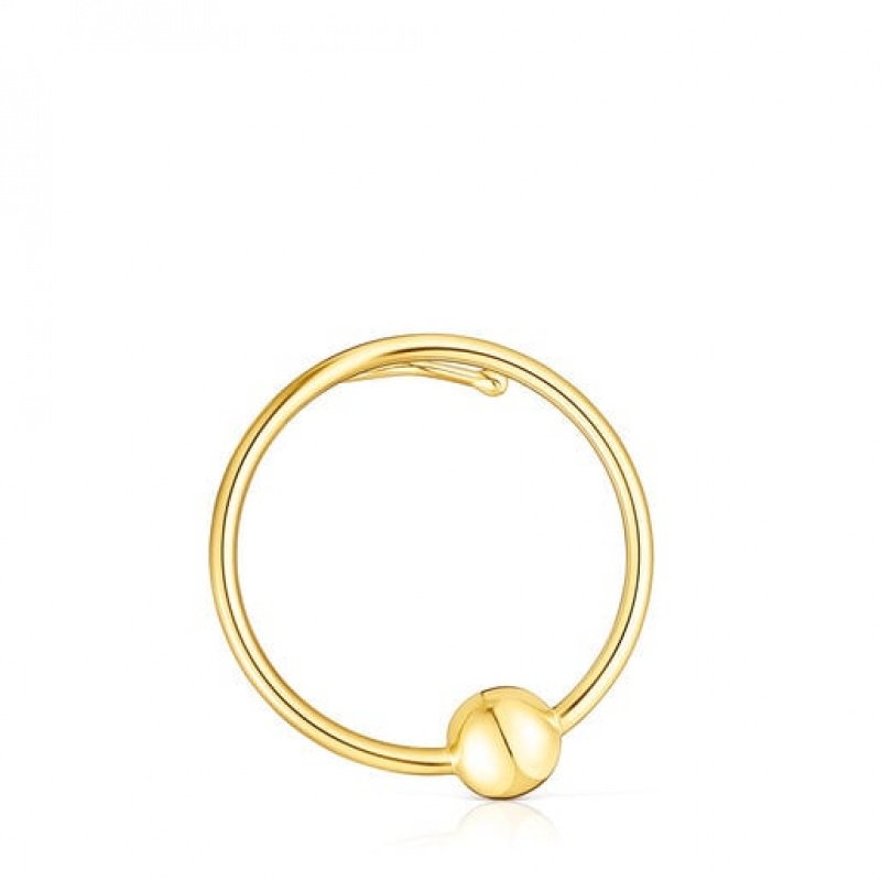 Tous Plump Circle Ohrstulpe Gold | Österreich-NMEGTZ702